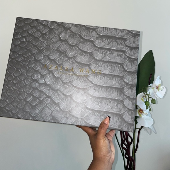 Azalea Wang Brown Leather Boots Croc Print Chunky Bootie Heel Women Size 8.5 - Picture 9 of 11